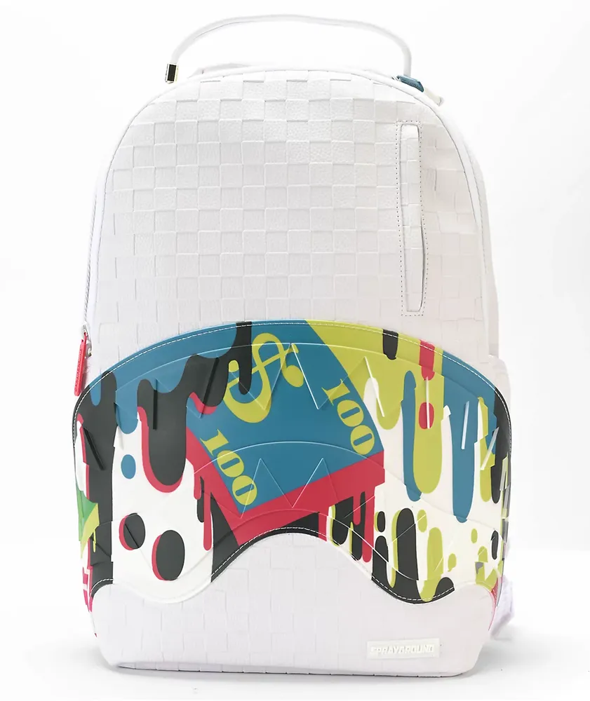 SPRAYGROUND: backpack in vegan leather with shark mouth - Grey