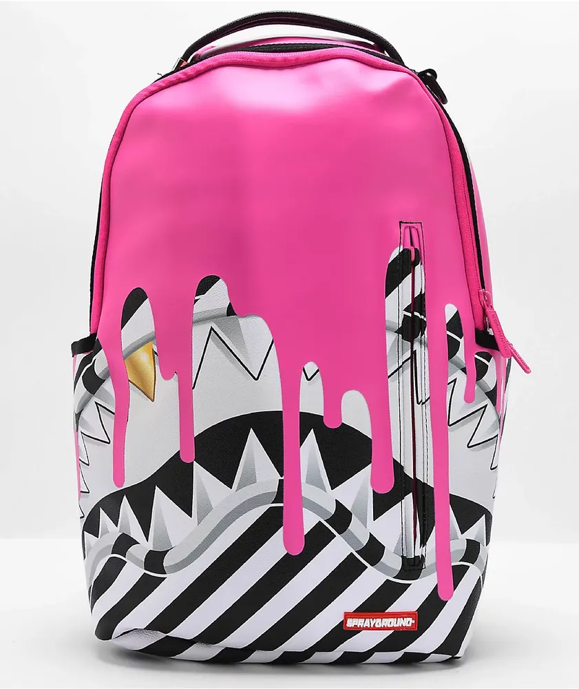 Sprayground Sharkmouth Pink Drips DLX Backpack