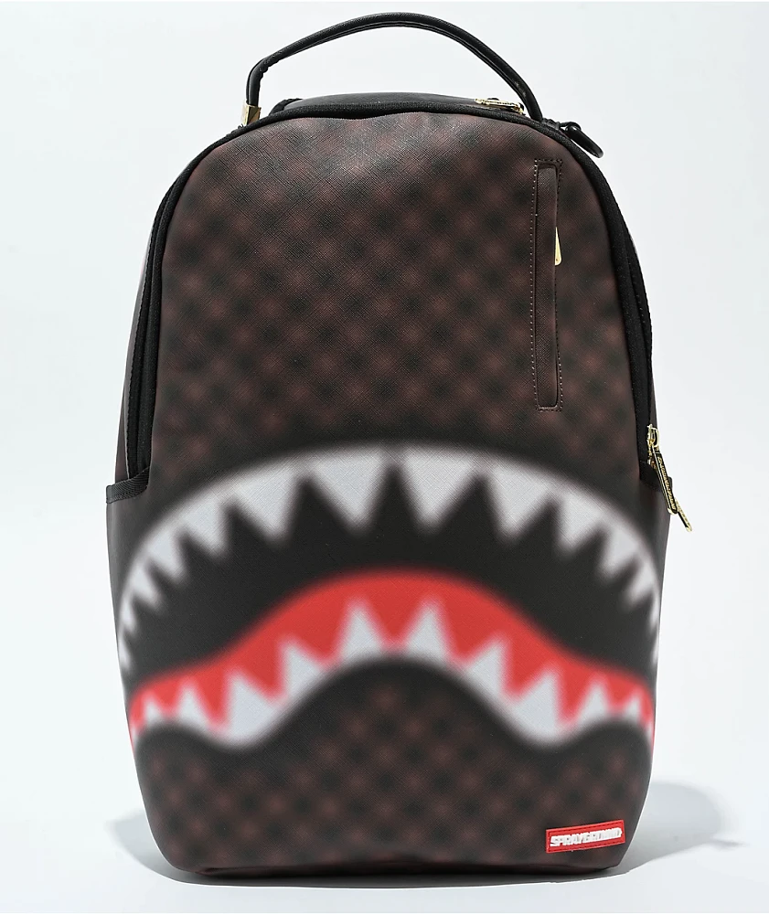 Sprayground Sharks In Paris Blur Brown Backpack