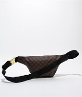 Sprayground Sharks In Paris Blur Brown Fanny Pack