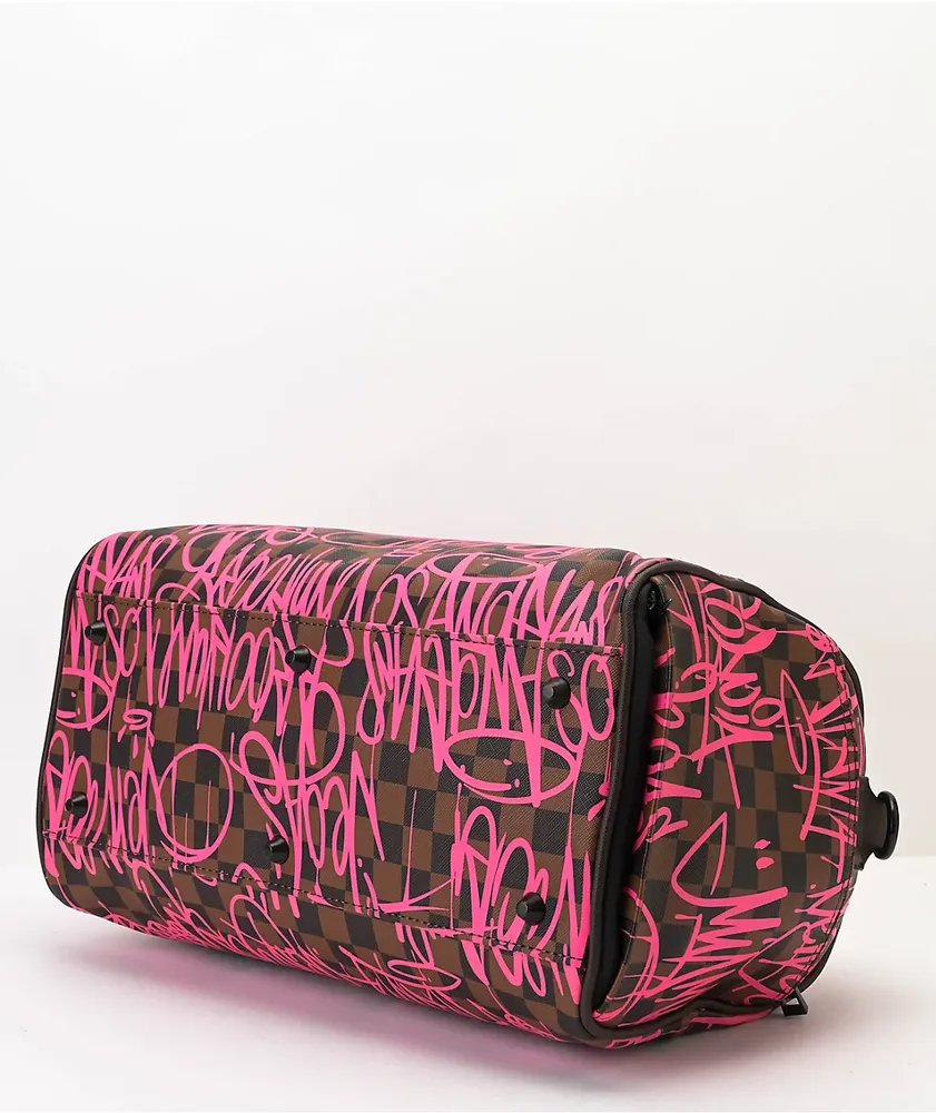 Sprayground Sharks In Paris Brown Mini-Duffel bag