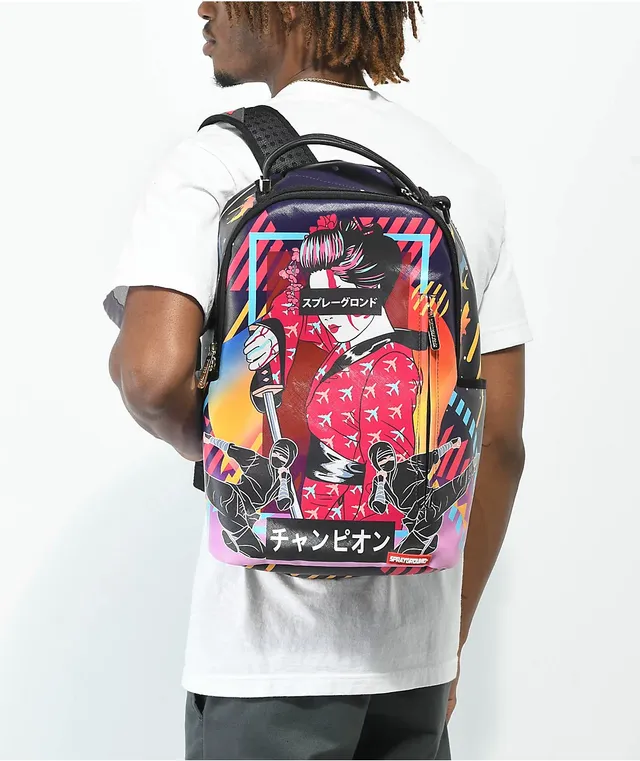 Sprayground Mind Tri Crazy Shark DLX Backpack