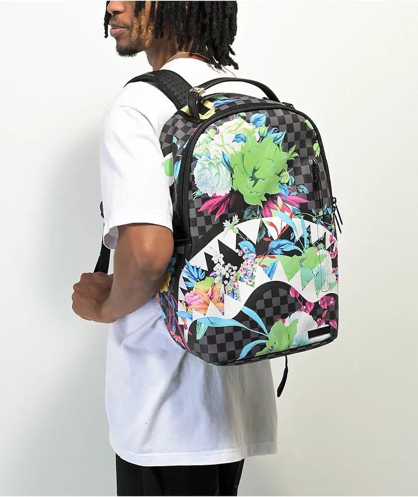 Sprayground Sip Neon DLXSV Black Checker Backpack 