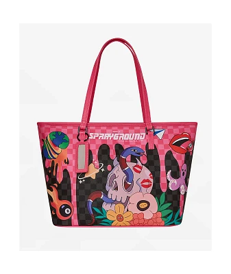 Sprayground Skull Drip Tote Bag