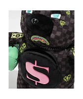 Sprayground Slime Takeover Black Bear Plush Backpack