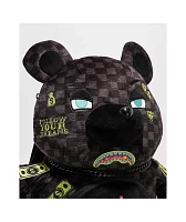 Sprayground Slime Takeover Black Bear Plush Backpack