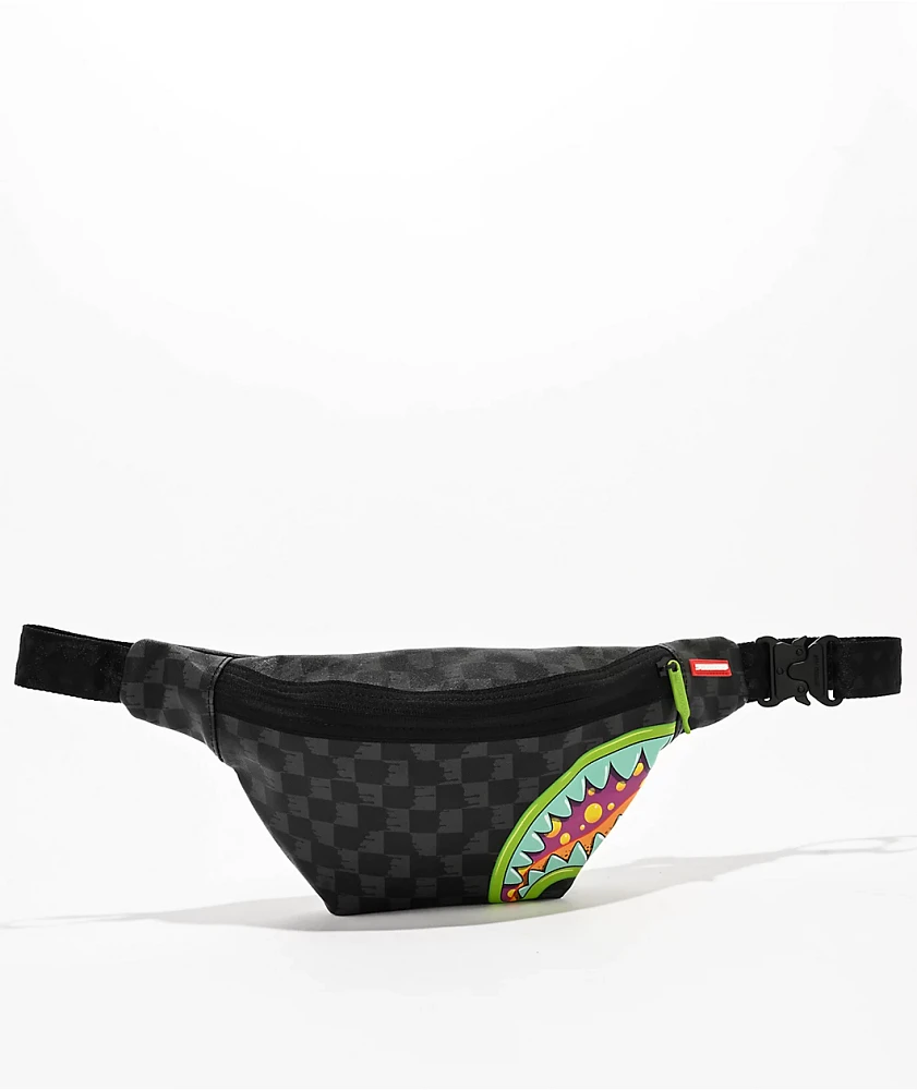 Sprayground Slime Takeover Checker Fanny Pack