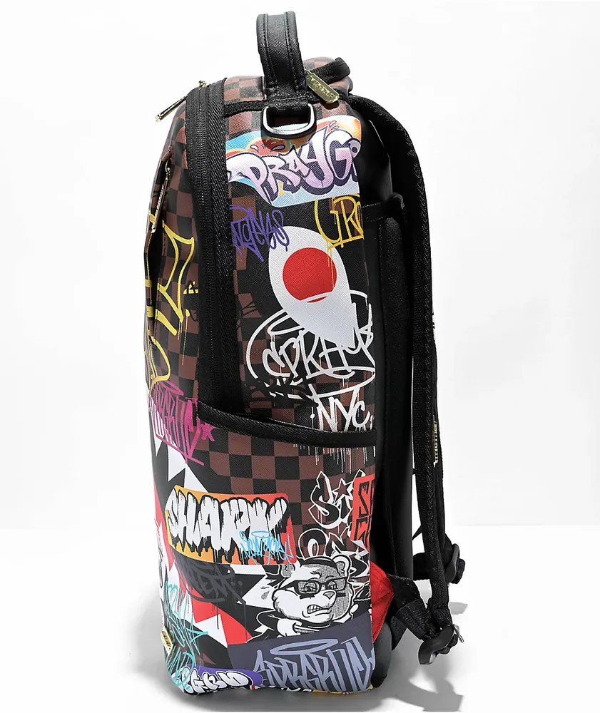 Sprayground Tagged Up Sharks In Paris Backpack