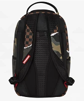 Sprayground Tear It Up Brown Checker Backpack