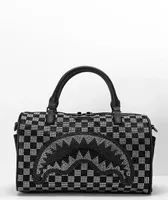 Sprayground Trinity Black & Grey Checker Mini Duffel Bag