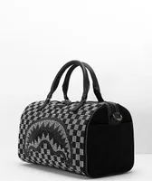 Sprayground Trinity Black & Grey Checker Mini Duffel Bag