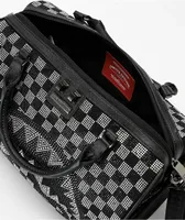 Sprayground Trinity Black & Grey Checker Mini Duffel Bag