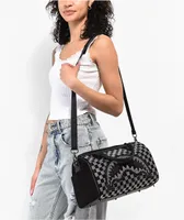 Sprayground Trinity Black & Grey Checker Mini Duffel Bag