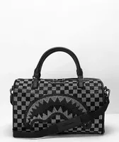 Sprayground Trinity Black & Grey Checker Mini Duffel Bag