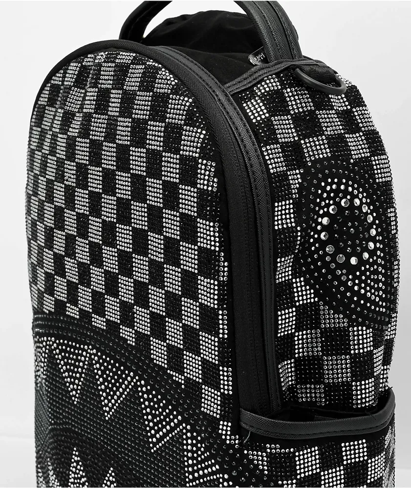 Sprayground Trinity Checkered Tote Bag in Black for Men