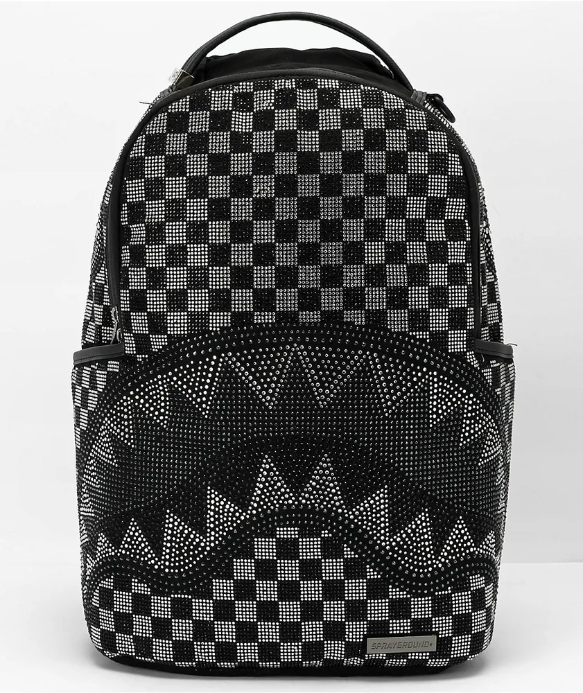 Sprayground Trinity Checkered Tote Bag in Black for Men