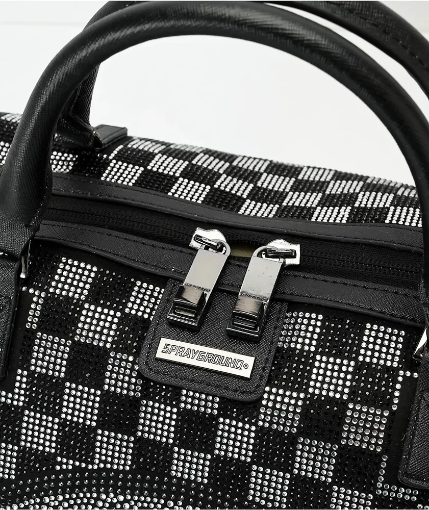 Sprayground Trinity Checkered Mini Duffel Bag