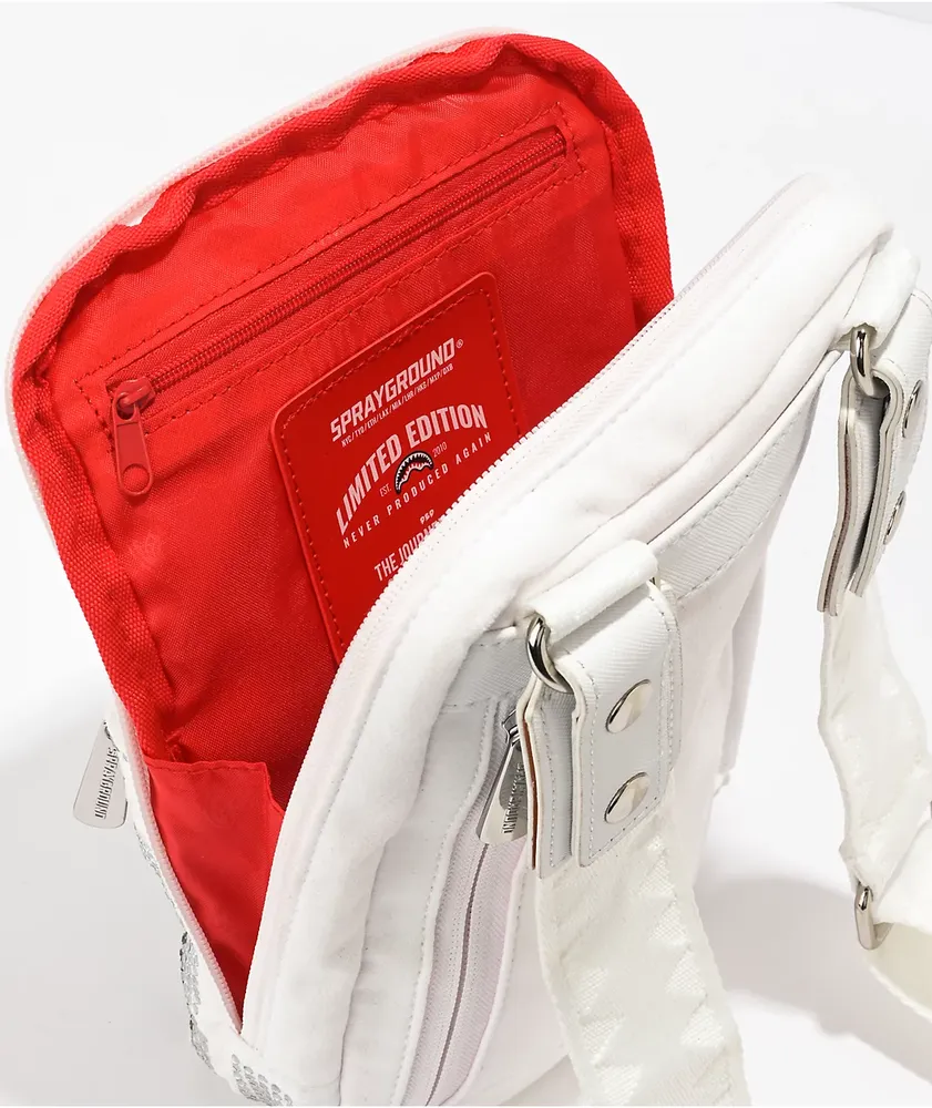 Sprayground Trinity White Crossbody Bag