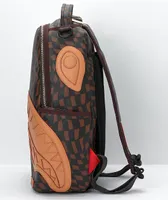 Sprayground Trippy Henny Brown Checkerboard Backpack