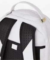 Sprayground White Scribble Debossed Backpack