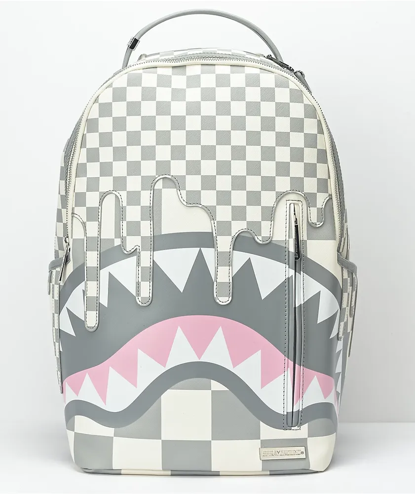 Sprayground XTC La Palais Deluxe Grey Leather Backpack