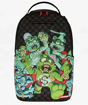 Sprayground Zombie Bears Black & Green Backpack