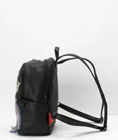Sprayground x AI Beaded Shark Savage Black Mini Backpack