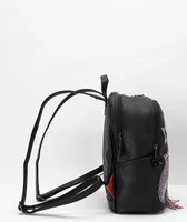 Sprayground x AI Beaded Shark Savage Black Mini Backpack