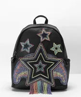 Sprayground x AI Beaded Shark Savage Black Mini Backpack