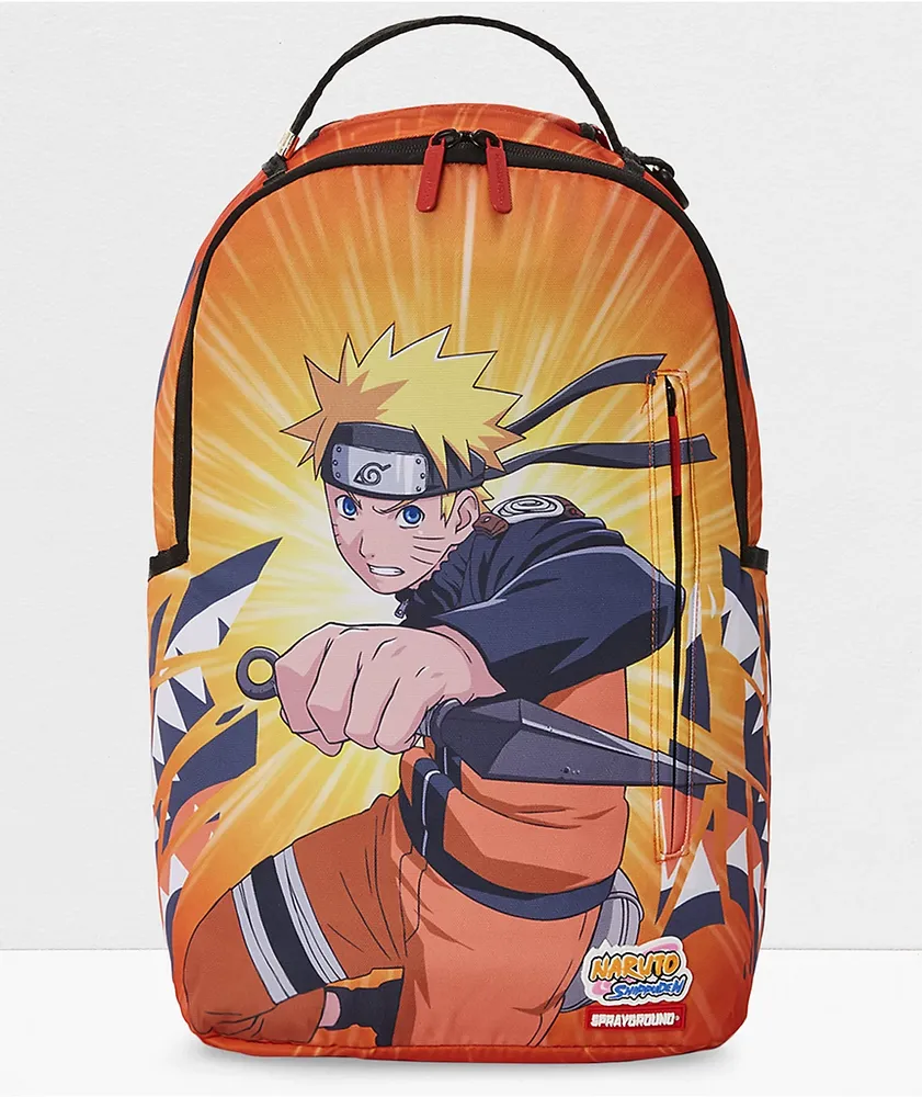 Sprayground x Naruto Shippuden Breakout Shark Orange Backpack