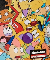 Sprayground x Nickelodeon 90s Crammed Black Backpack