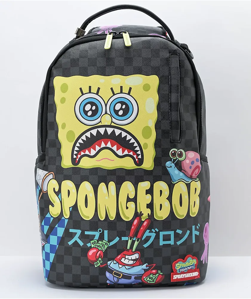 Sprayground x Nickelodeon SpongeBob Bubble Check Black Backpack