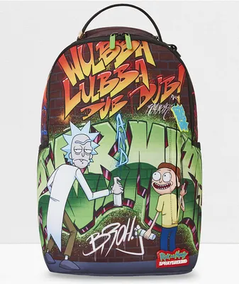 Sprayground x Rick And Morty Graffiti Black Backpack