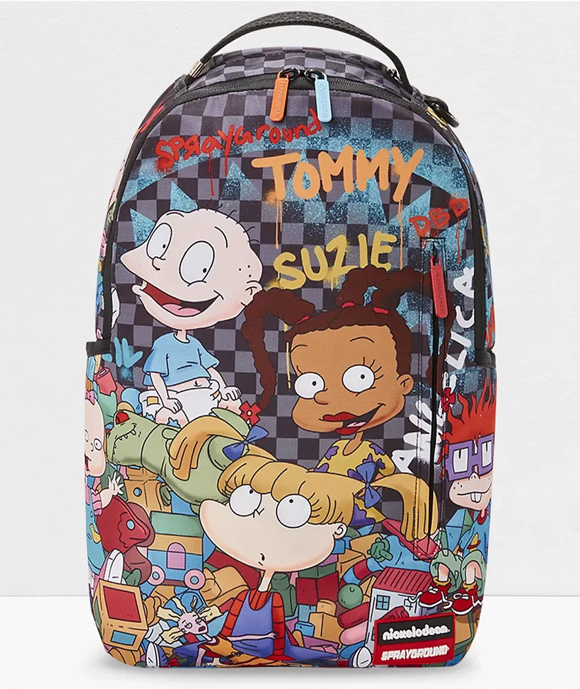 Sprayground x Rugrats Mashup Grey Checkerboard Backpack