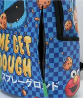 Sprayground x Sesame Street Cookie Monster Bubble Blue Leather Backpack