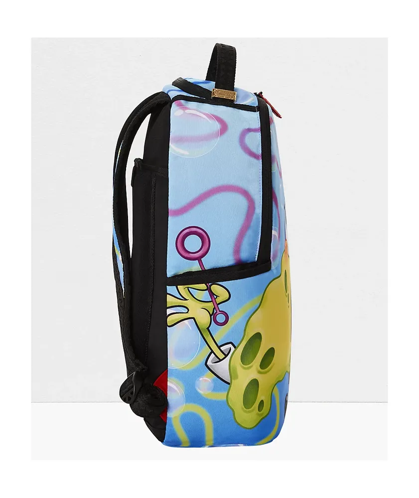 Sprayground x SpongeBob SquarePants Shark Shape Sponge Blue & Yellow Backpack