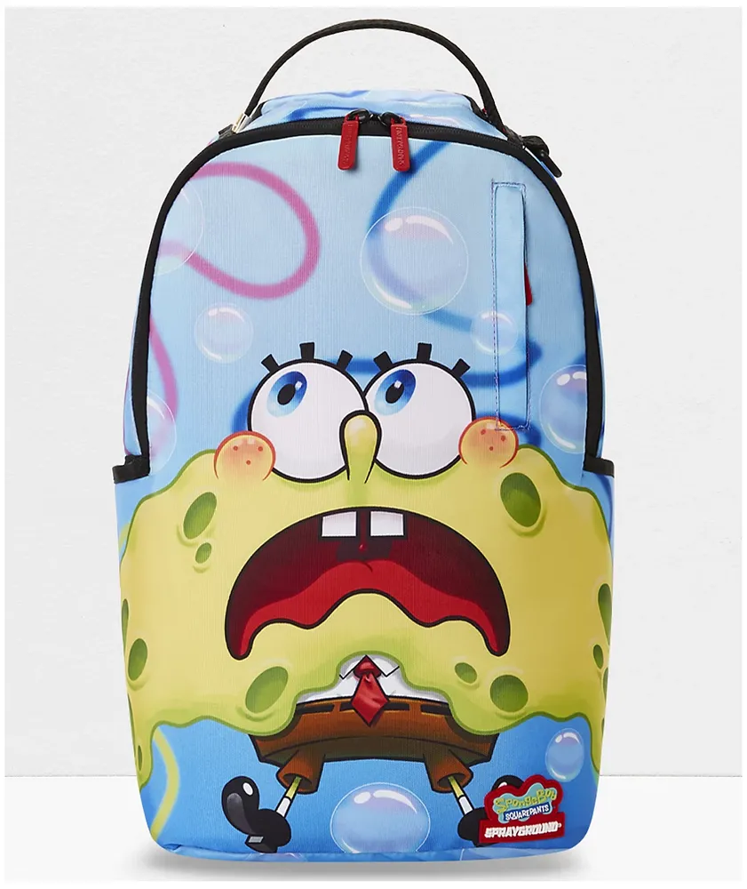 Sprayground x SpongeBob SquarePants Shark Shape Sponge Blue & Yellow  Backpack