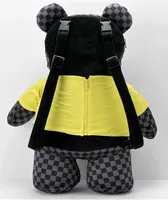 Sprayground x Spongebob Money Bear Teddy Bear Grey Checkered Backpack