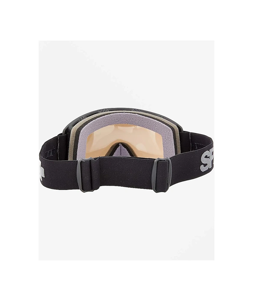 Spy Crusher Elite Matte Black & Silver Mirror Snowboard Goggles