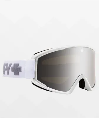Spy Crusher Elite Matte White & Bronze Snowboard Goggles