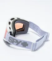 Spy Crusher Elite White Persimmon HD Snowboard Goggles