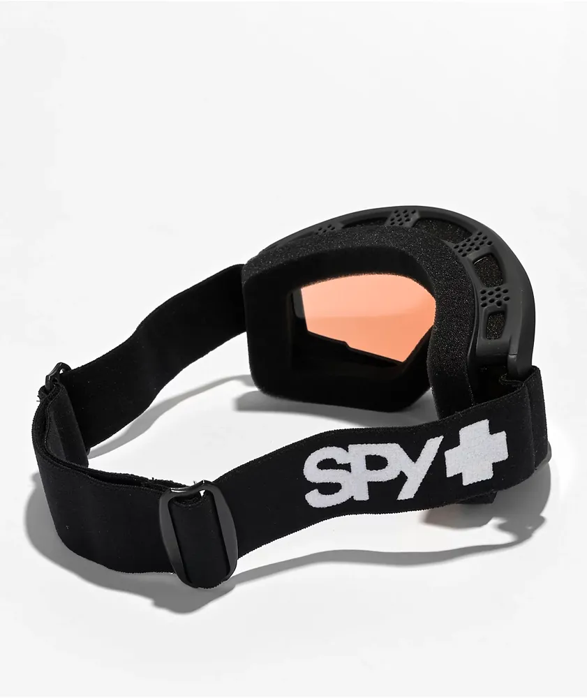 Spy Crusher Matte Black & Persimmon Snowboard Goggles