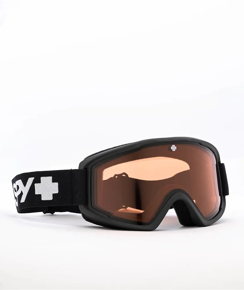 Spy Crusher Matte Black & Persimmon Snowboard Goggles