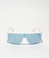 Spy Flynn 5050 HD Plus White & Polar Ice Blue Sunglasses