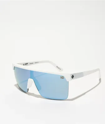 Spy Flynn 5050 HD Plus White & Polar Ice Blue Sunglasses