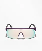 Spy Flynn 5050 Matte Purple Happy Bronze Platinum Mirror Sunglasses