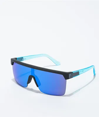 Spy Flynn 5050 Soft Matte Black & Blue Sunglasses