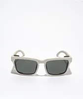 Spy Helm Tech Matte Vintage White & Happy Gray Green Sunglasses