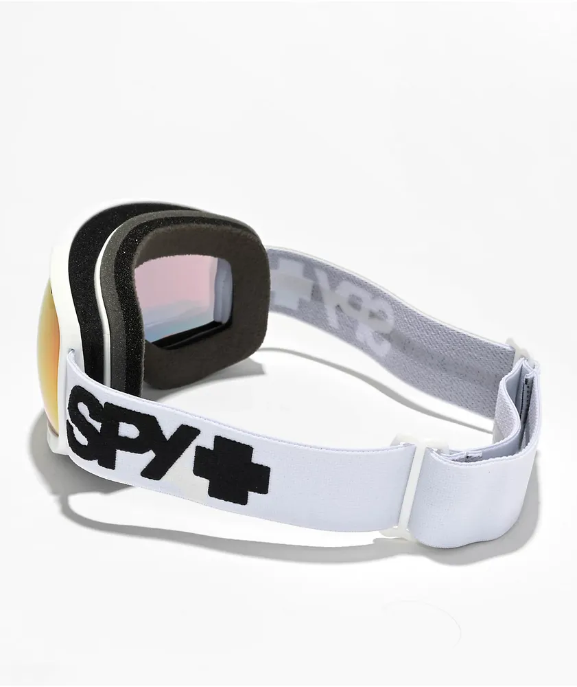 Spy Marshall Matte White Snowboard Goggles 2023