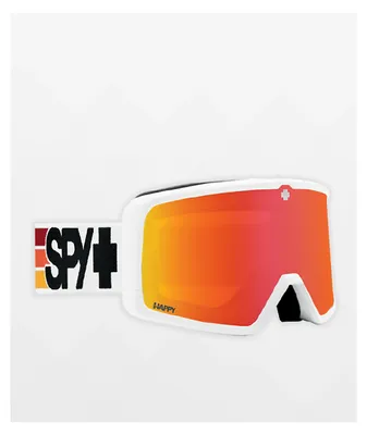 Spy Megalith Speedway White & Red Snowboard Goggles